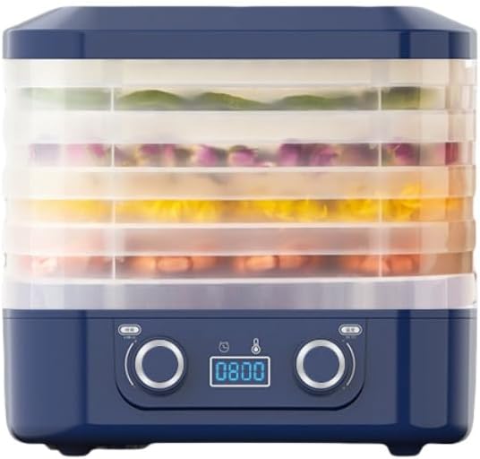 フードドライヤー 野菜乾燥機 果物 肉 乾燥機 ペット用フードドライヤー 5層大容量食品乾燥機 1～48時間 家庭用 電気食品脱水機 デジタル表示 温度調節