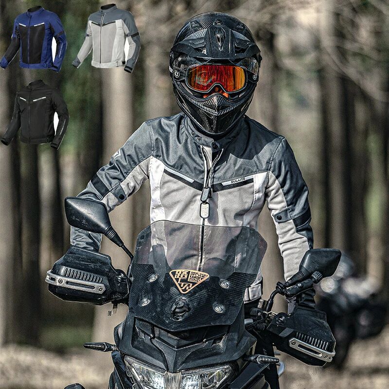 FREE-YOGIN バイク用　メッシュ　レーシング　メンズ　ジャケット　オールシーズン通用　通気抜群 バイクジャケット バイクウェア メッシュジャケット メンズ