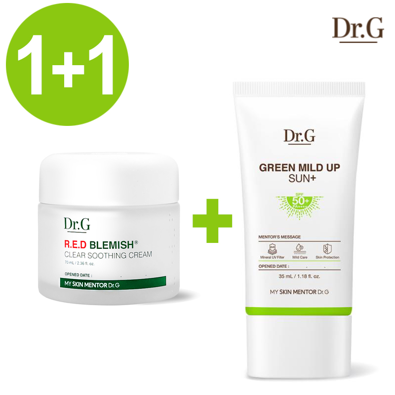 【楽天市場】1+1 [Dr.G] Green mild up sun+ 35ml /ドクタージー