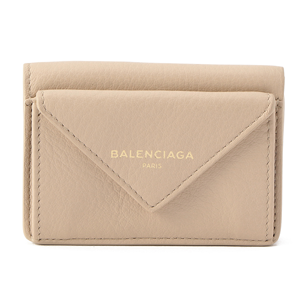 楽天市場 バレンシアガ 3つ折り財布 Balenciaga Dlq0t 2730 財布 ペーパー Paper ミニウォレット レディース Beige Tapioca ベージュタピオカ ベージュ 送料無料 ブランドストリートリング