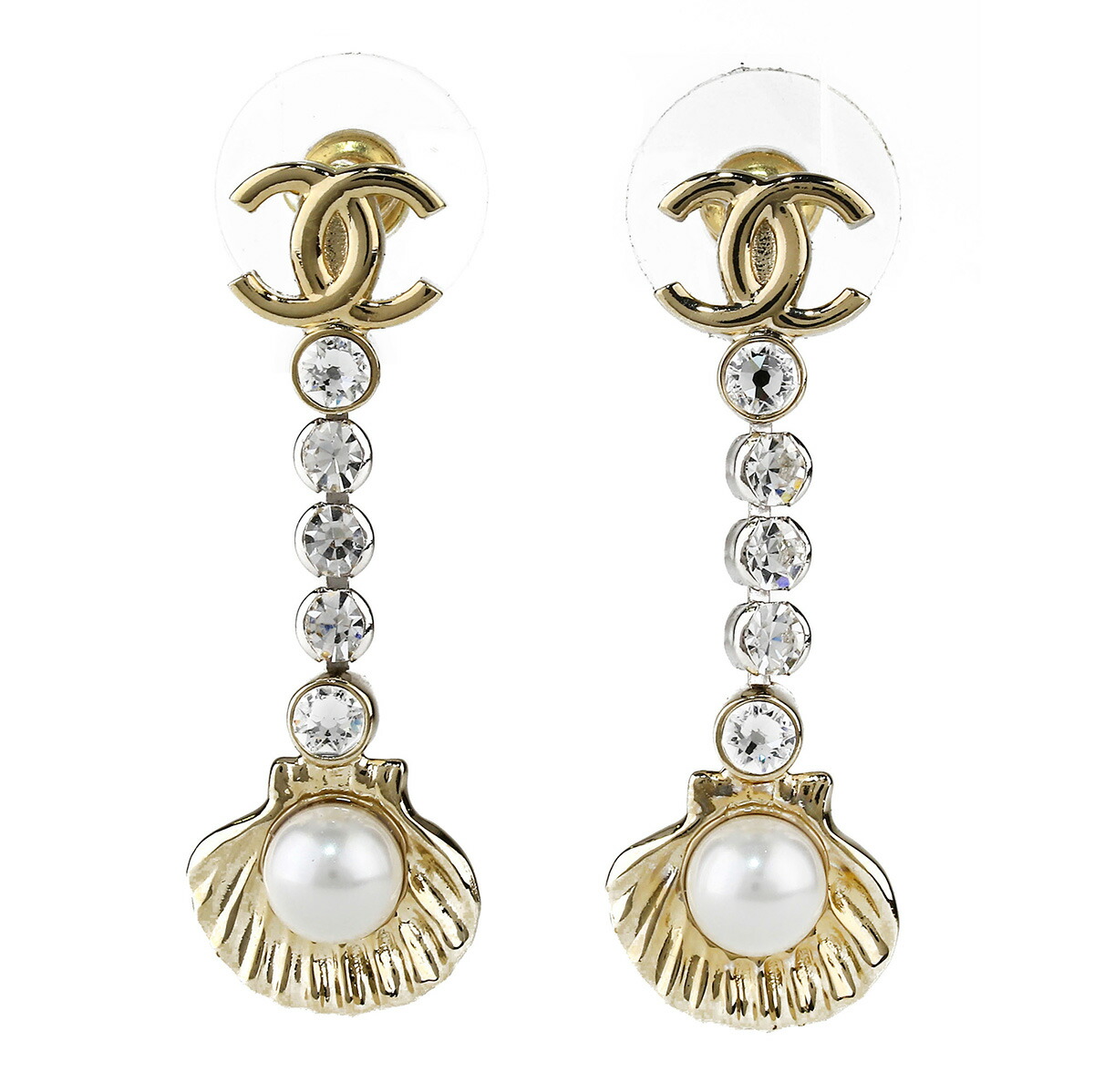 CHANEL GOLD Pearl Pierce シャネル ゴールド イヤリング CHANEL(シャネル) 1990's vintage pearl gold earrings