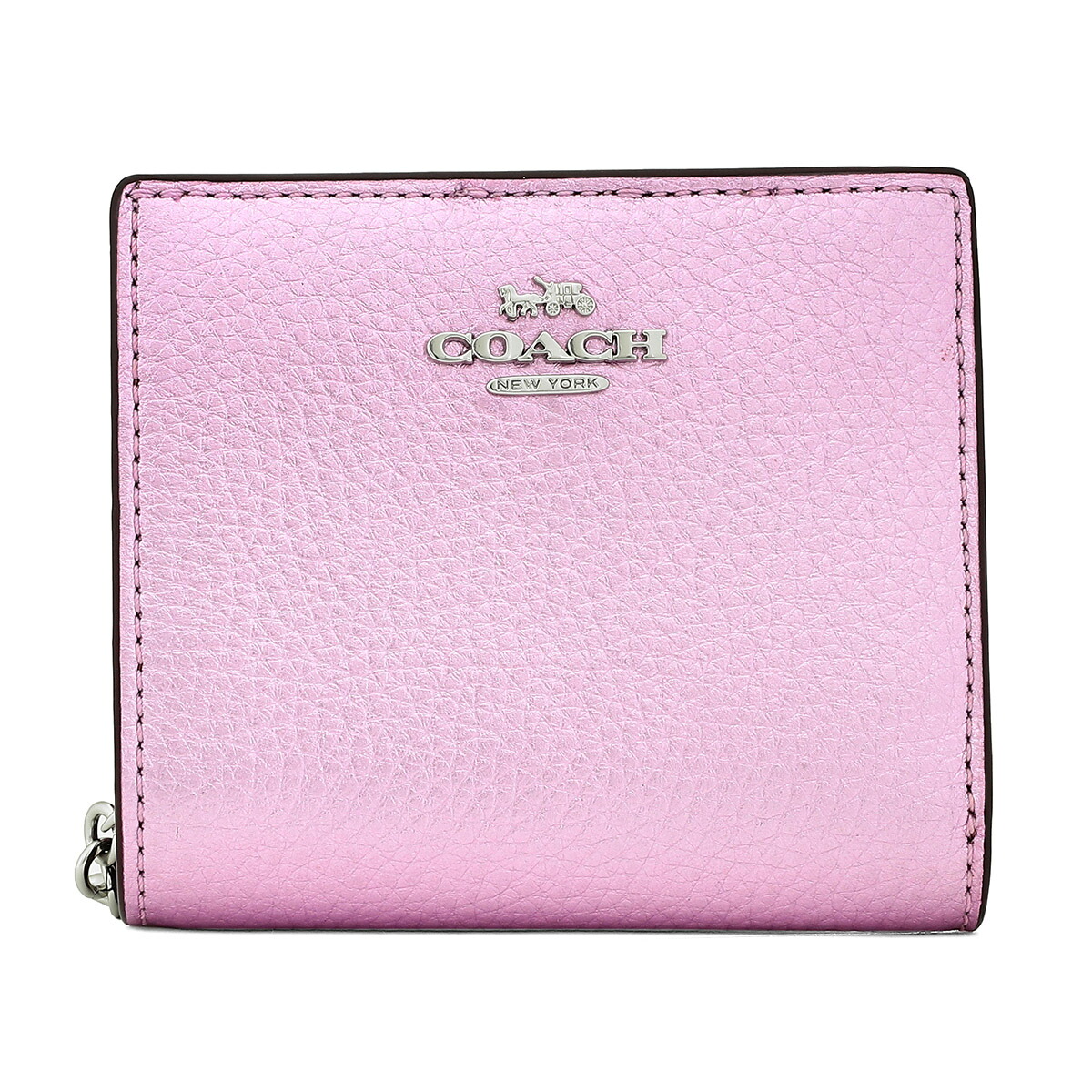 コーチ アウトレット 2つ折り財布 COACH OUTLET ぺブルドレザー CP429 SVMP3 レディース ピンク【P5倍★4/18限定！さらに1万円で1,000円OFF★最大5,000円OFFクーポン配布中】
