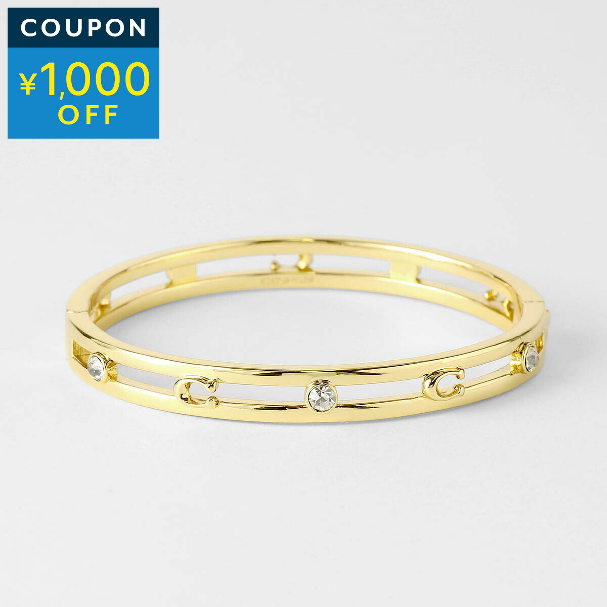 コーチ ブレスレット COACH ペグド シグネチャー 506208 GLD710 レディース ゴールド 金【1万円以上で1,000円OFF★最大5,000円OFFクーポン配布中】|ブランドストリートリング