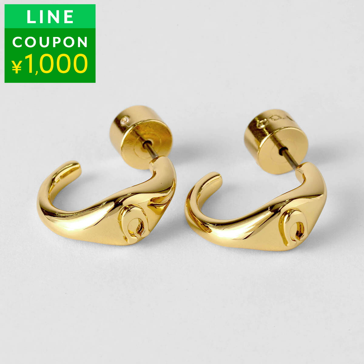 楽天市場】コーチ ピアス COACH シグネチャー 408098 GLD004