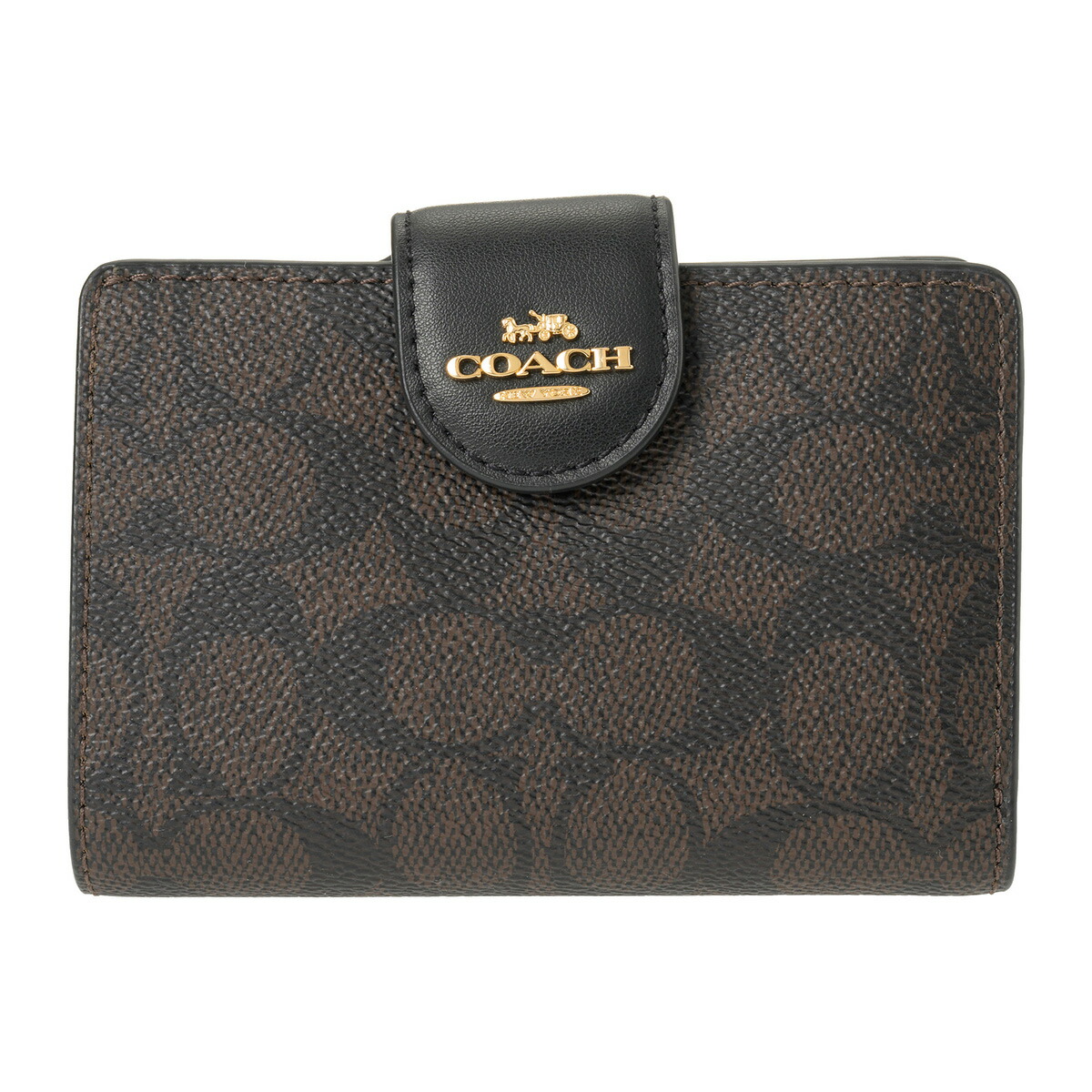 コーチ アウトレット 2つ折り財布 COACH OUTLET シグネチャー キャンバス CW786 IMXAQ レディース ダークブラウン【1万円以上で1,000円OFF★最大5,000円OFFクーポン配布中】｜ブランドストリートリング 11,218円