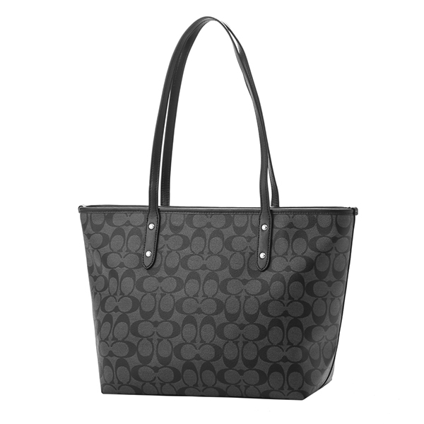 coach signature city zip tote bag