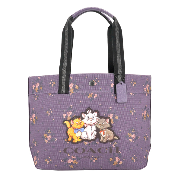 楽天市場 コーチ アウトレット トートバッグ Coach Outlet Qbor3 バッグ ディズニー コーチ アリストキャッツ Disney X Coach Tote With Rose Bouquet Print And Aristocats レディース Dusty Lavender Multi ダスティ ラベンダー マルチ パープル系 紫