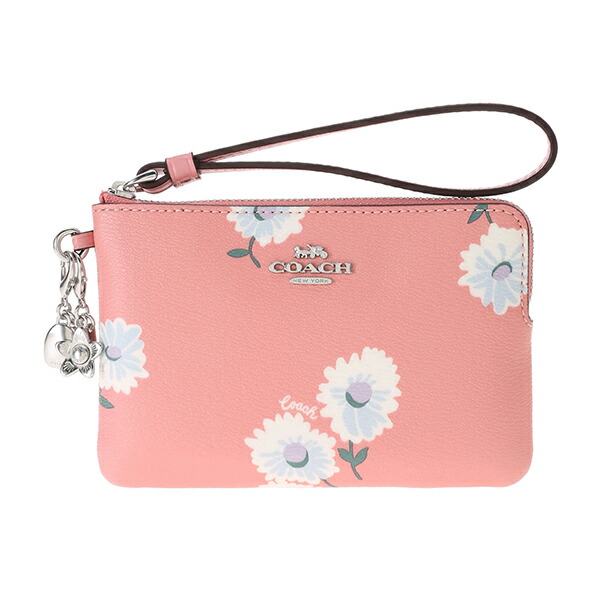 最大3000円offクーポン 6 29 火 14 00まで コーチ アウトレット ポーチ Coach Outlet C3218 Svseq ブランド小物 デイジーフラワープリント Daisy Flower Print リストレット バッグチャームセット レディース Bubblegum Multi バブルガム マルチ ピンク ゴールド