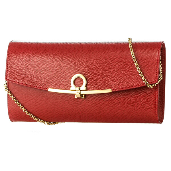 フェラガモ クラッチ・セカンドバッグ FERRAGAMO レッド 赤 22C941 