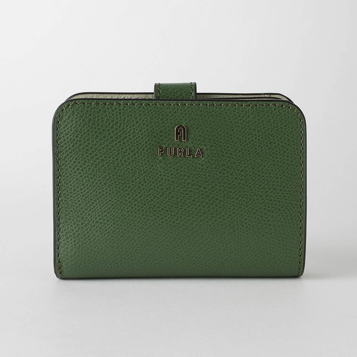FURLA フルラ コンパクト ウォレット レザー 二つ折り 財布 グリーン フルラ 財布 二つ折り FURLA WP00242 BX0 TIM00 グリーン 緑