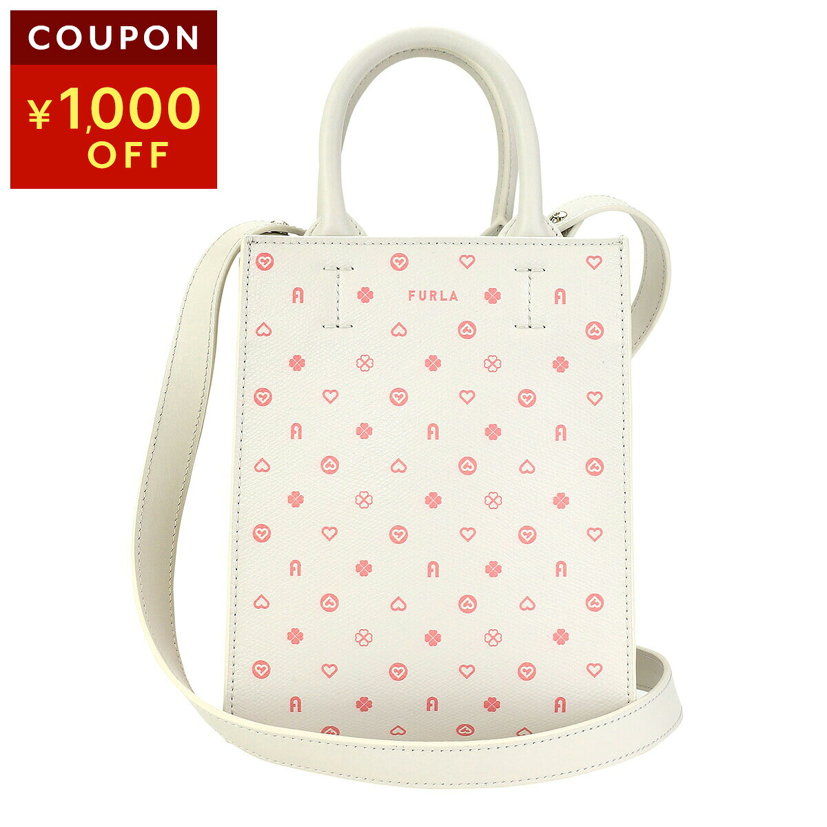 フルラ ショルダーバッグ FURLA オポチュニティ WB01007 BX2019 1833S 1 007 レディース ホワイト 白 ピンク【1万円で1,000円OFF★最大5,000円OFFクーポン配布中】