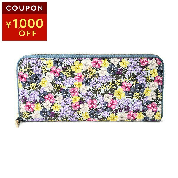 フルラ 長財布(ラウンドファスナー) FURLA カメリア WP00313-BX1804-1854S-1-007 レディース ブルー系 マルチ【1万円以上で1,000円OFF★最大5,000円OFFクーポン配布中】｜ブランドストリートリング