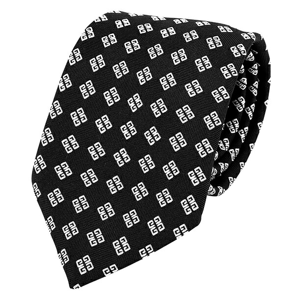 【楽天市場】ジバンシイ ネクタイ GIVENCHY シルク J1751 4メンズ ブラック 黒 ホワイト 白：ブランドストリートリング