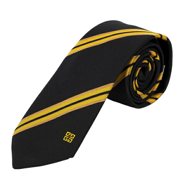 人気が高い 最大3000円offクーポン 3 19 金 14 00まで ジバンシイ ネクタイ Givenchy J2928 4 ブランド小物 シルク Silk ナロータイ メンズ Black ブラック Yellow イエロー ブラック 黒 イエロー 超歓迎 Www Vgdrill Com