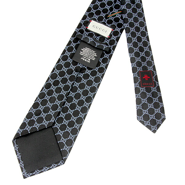 楽天市場 1万円以上で500円offクーポン 8 4 水 14 00まで グッチ ネクタイ Gucci 4b002 1069 ブランド小物 Ggパターン Gg Pattern シルクジャカード メンズ Black ブラック 黒 ライトブルー 送料無料 ブランドストリートリング