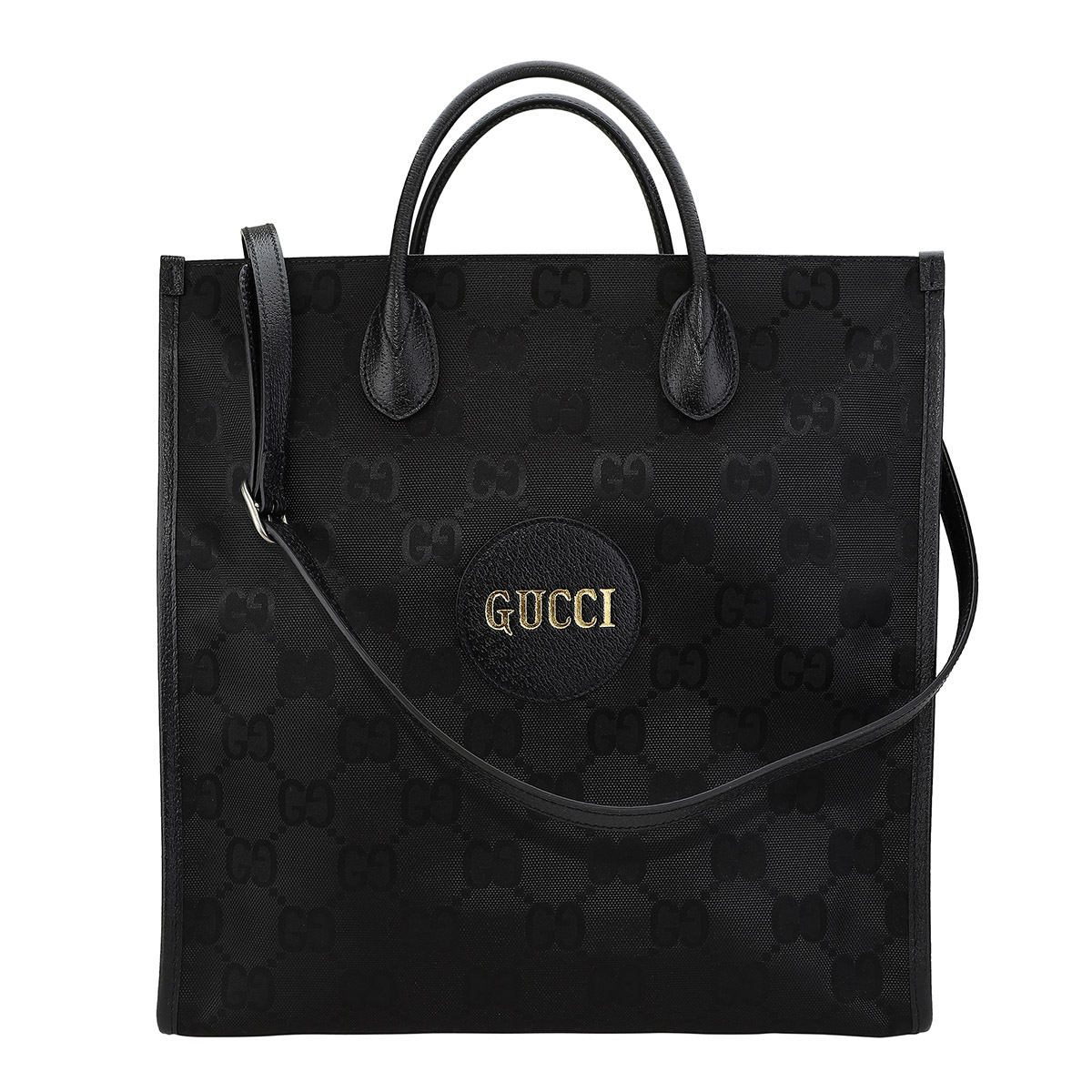 ほぼ未使用☆GUCCI ショルダーバッグ GG柄 ブラック ナイロン