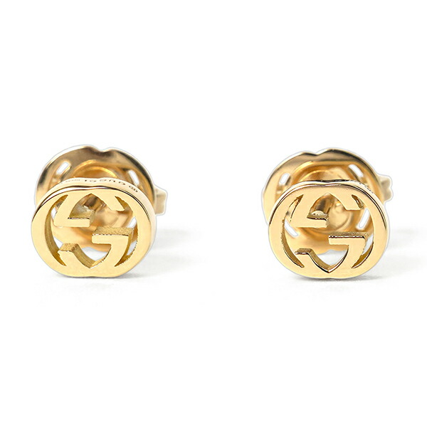 楽天市場】GUCCI グッチ ピアス 18k 金 インターロッキング G