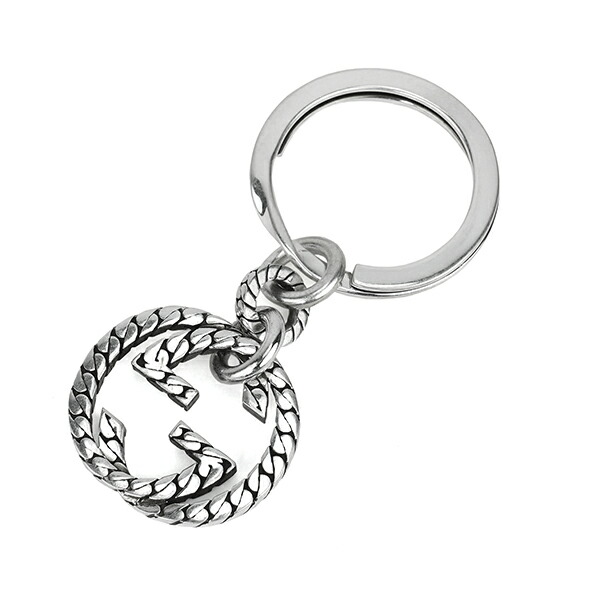 楽天市場】グッチ キーリング GUCCI キーホルダー シルバー