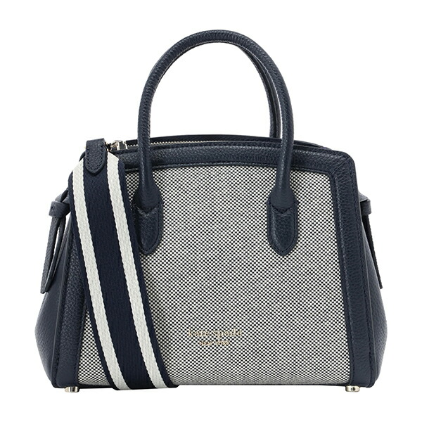 お値下げkate spade 濃紺ネイビーバゲットバッグスペード柄 ケイトスペードニューヨーク kate spade new york バッグ