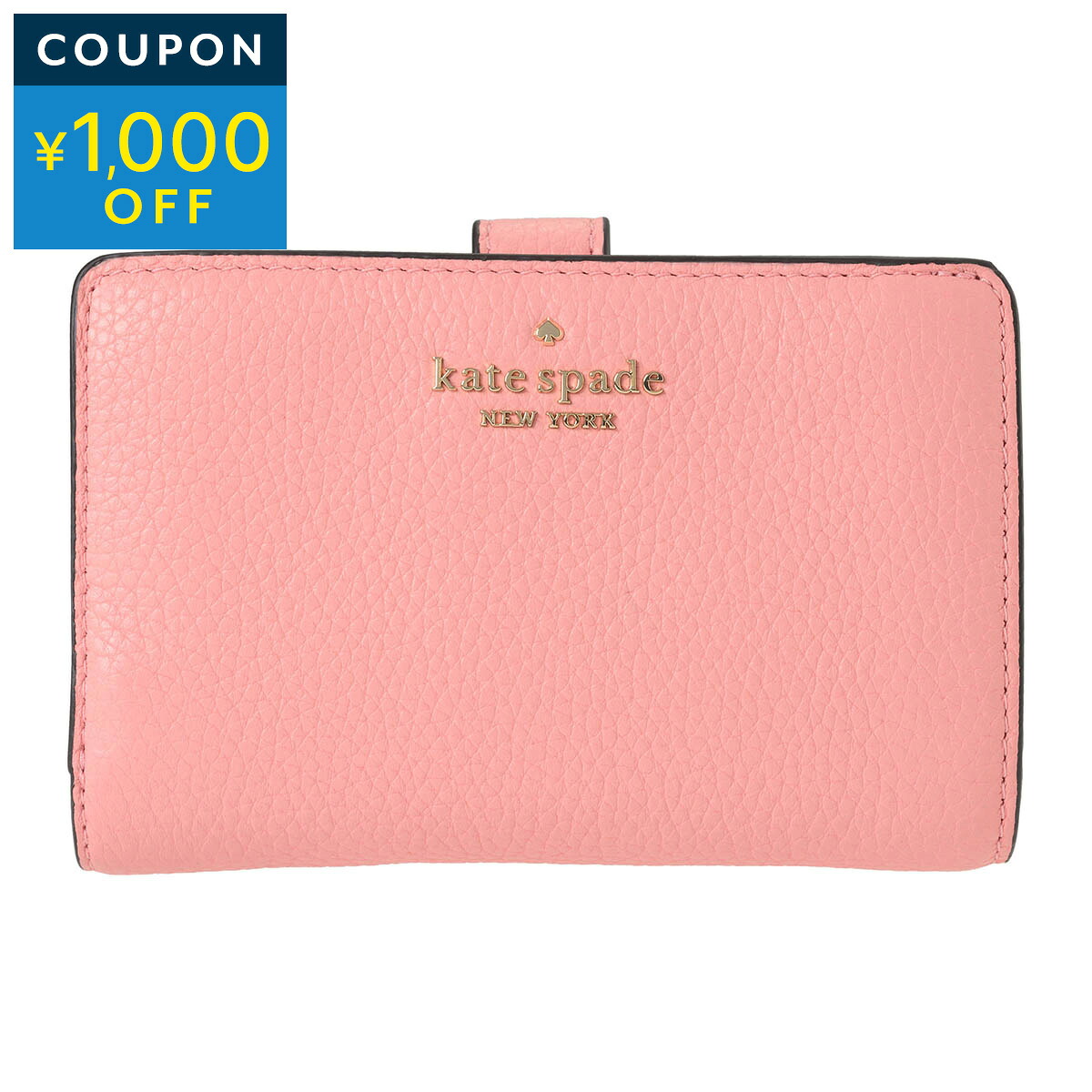 ケイトスペード 2つ折り財布 kate spade レイラ WLR00394 657 レディース ピンク【1万円以上で1,000円OFF★最大5,000円OFFクーポン配布中】|ブランドストリートリング