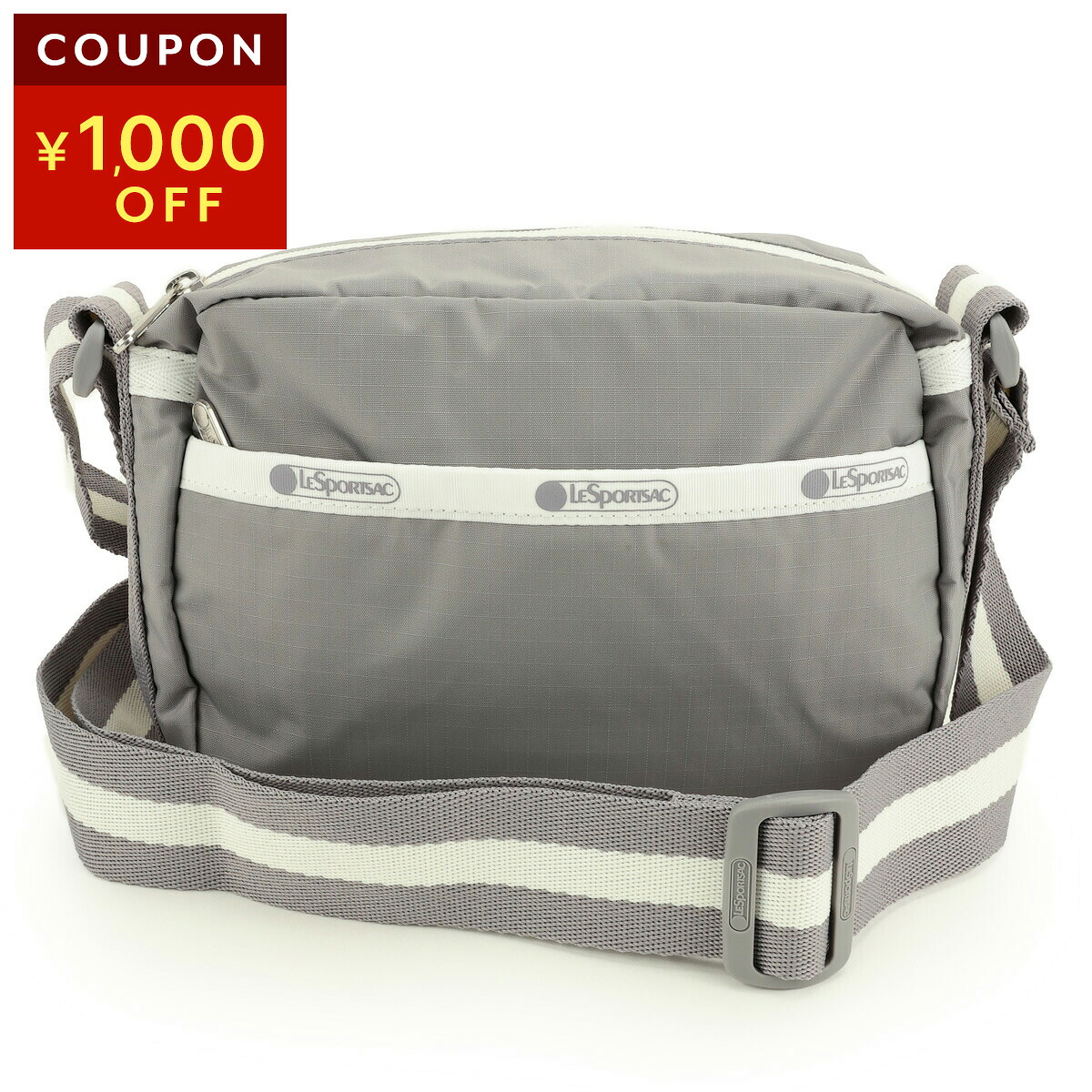 レスポートサック ショルダーバッグ LeSportsac カメラ 1011 RA06 ユニセックス グレー 灰色【P5倍 7/25 0:00～7/26 01:59まで！さらに1万円以上で1,000円OFF★最大5,000円OFFクーポン配布中】｜ブランドストリートリング