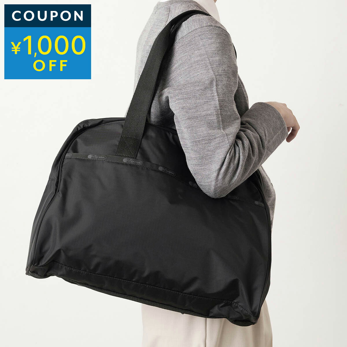 レスポートサック ボストンバッグ LeSportsac スモールキャリー 1048 R086 ユニセックス ブラック 黒【P5倍 7/30限定！さらに1万円以上で1,000円OFF★最大5,000円OFFクーポン配布中】｜ブランドストリートリング