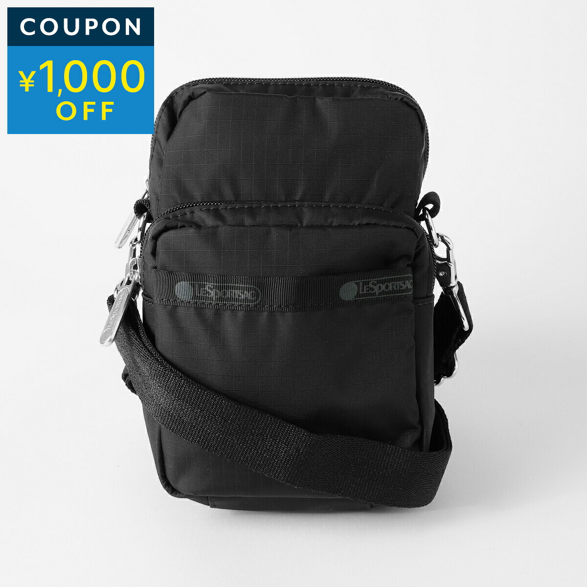 レスポートサック ショルダーバッグ LeSportsac ソリッドコレクション 1301 R086 レディース ブラック 黒【1万円で1,000円OFF★最大5,000円OFFクーポン配布中】
