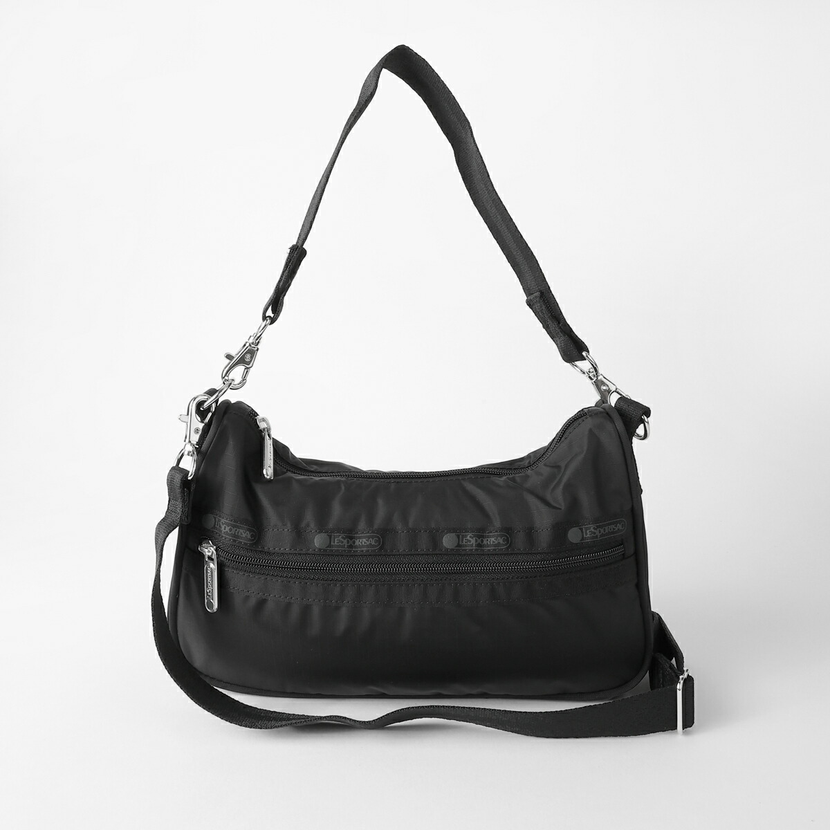 LESPORTSACレスポショルダーバッグ持ち手付きブラック LESPORTSACレスポショルダーバッグ持ち手付きブラック LeSportsac