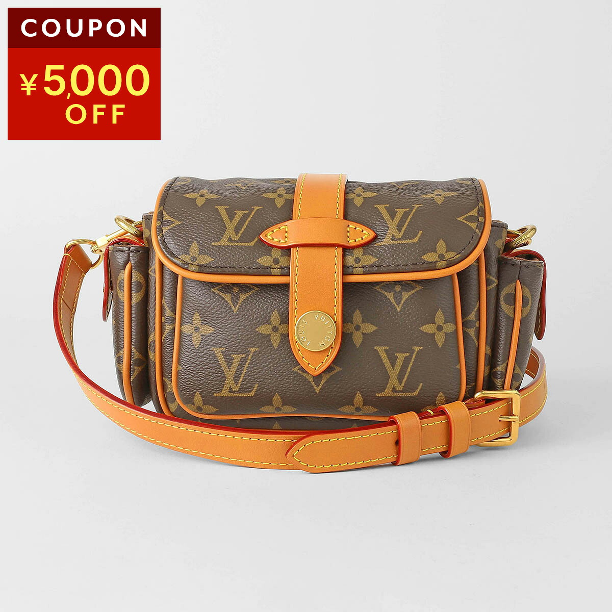 ルイヴィトン ショルダーバッグ Louis Vuitton モノグラム カーゴ・ウェアラブル ウォレット M14742 ユニセックス ブラウン 茶【P5倍★4/10限定！さらに1万円で1,000円OFF★最大5,000円OFFクーポン配布中】