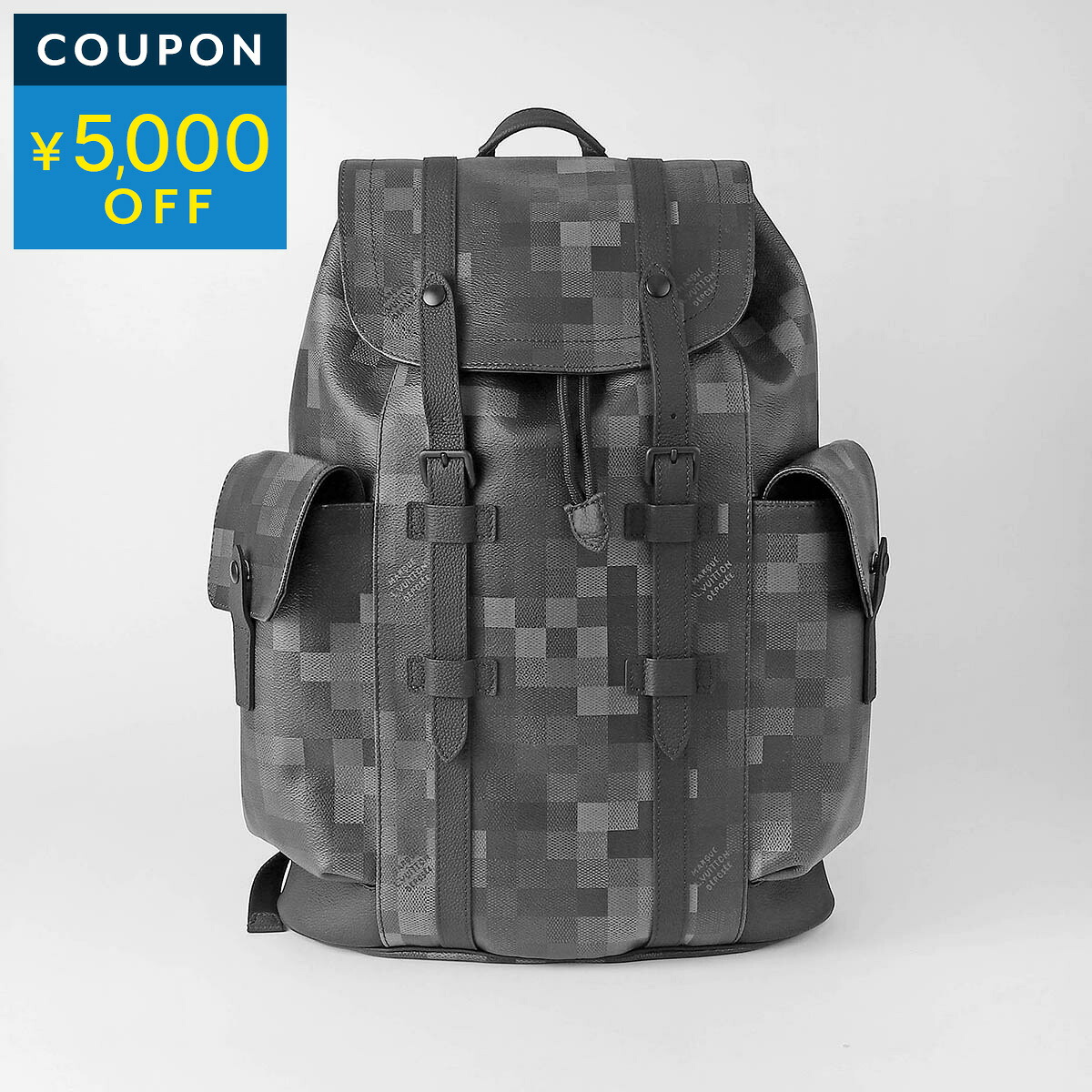 ルイヴィトン リュックサック Louis Vuitton ダモフラージュ クリストファー MM M14952 メンズ ブラック 黒【1万円以上で1,000円OFF★最大5,000円OFFクーポン配布中】｜ブランドストリートリング