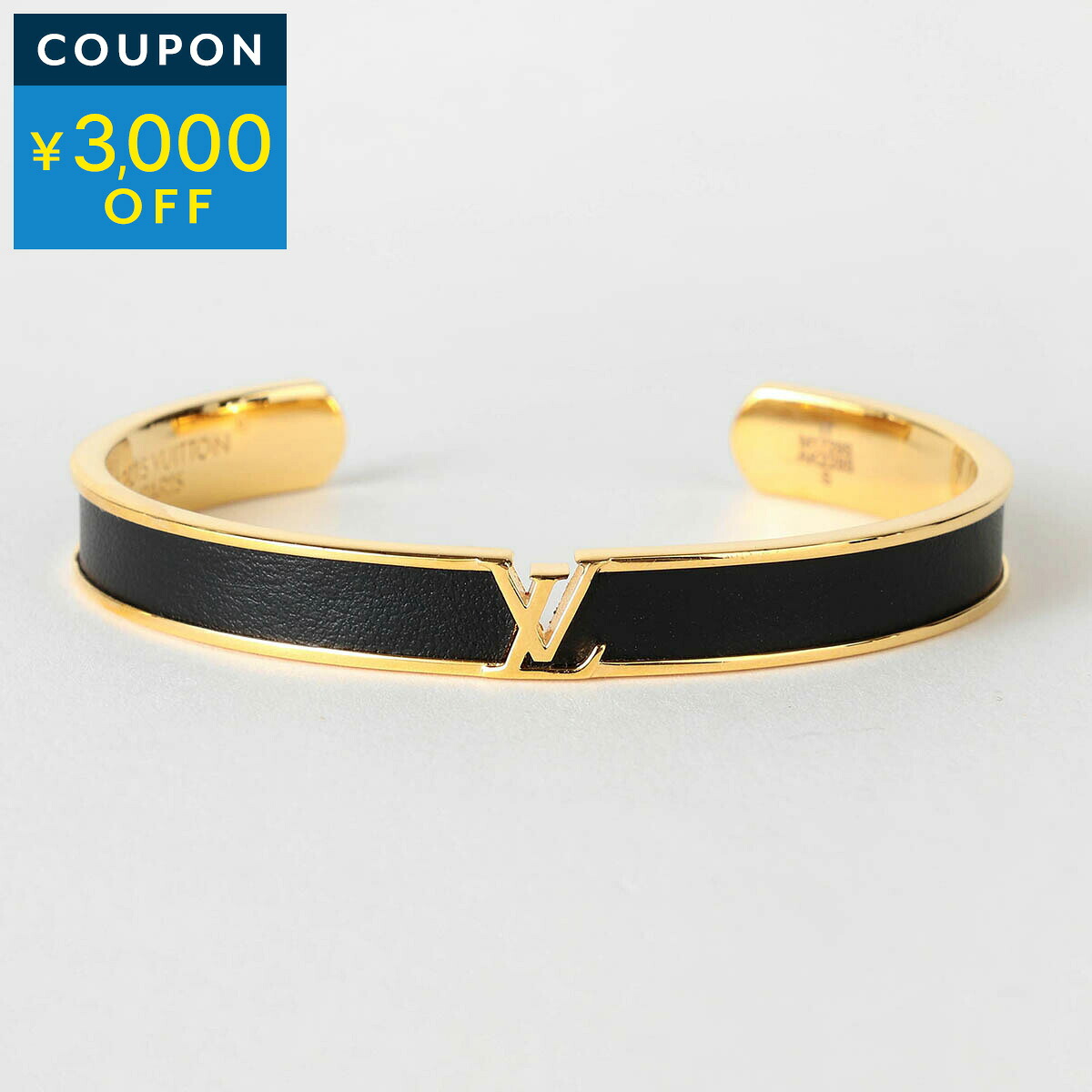 ルイヴィトン ブレスレット Louis Vuitton LV イニシャル BRACELET M1729S レディース ブラック 黒【1万円以上で1,000円OFF★最大5,000円OFFクーポン配布中】|ブランドストリートリング
