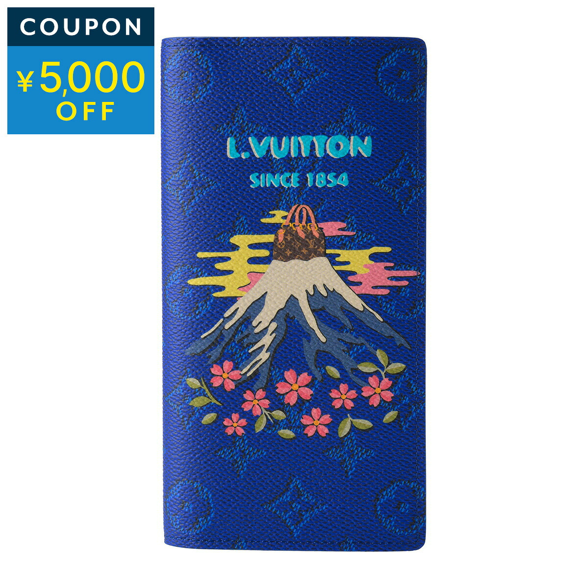 ルイヴィトン 長財布 Louis Vuitton モノグラム PORTEFEUILLE BRAZZA M25985 ユニセックス ブルー 青【1万円以上で1,000円OFF★最大5,000円OFFクーポン配布中】｜ブランドストリートリング