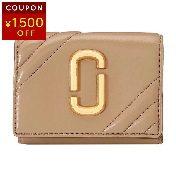 【X'masセール★30%OFF】マークジェイコブス MARC JACOBS 長財布フロントWポケット ベージュ×ゴールド レディース 中古 gmcs129l01fa21269-1.jpg