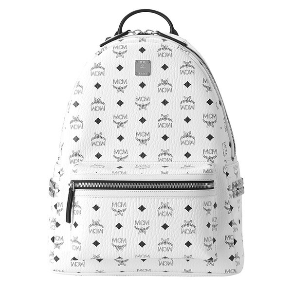 楽天市場 エムシーエム リュックサック Mcm Mmk6sve38 Wt001 バッグ ビセトス Visetos Stark Side Studs Backpack Medium ユニセックス White ホワイト 白 送料無料 ブランドストリートリング