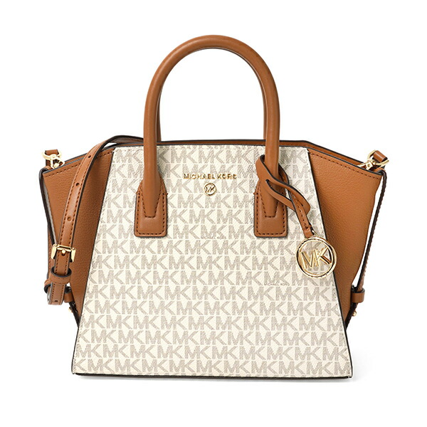 マイケルコース ショルダーバッグ MICHAEL KORS アヴリル 30H1G4VS5B 149 レディース ホワイト系 白 ブラウン 茶【1万円以上で1,000円OFF★最大5,000円OFFクーポン配布中】｜ブランドストリートリング