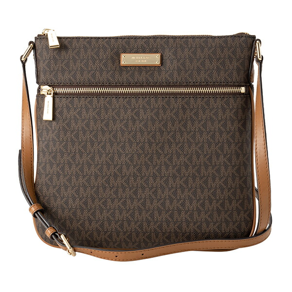 レディース ブラウン マイケルコース BROWN クロスボディ ショルダーバッグ MICHAEL KORS 32S7GBFC2V 200 【最大3000円OFFクーポン配布中7/11(木)14:00まで】 LARGE FLAT CROSSBODY バッグ