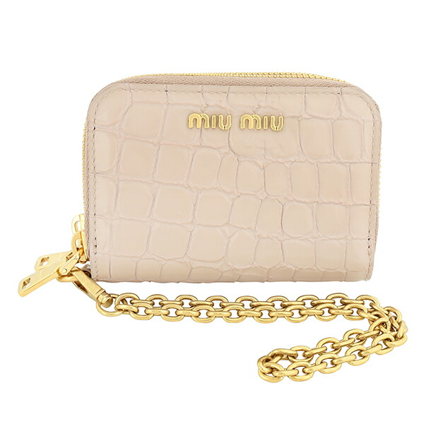 ミュウミュウ正規品/関税送料込み Zipper Compact Card Holder Miu miu cardholder - Gem