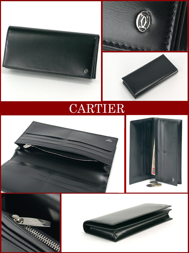 楽天市場 カルティエ 長財布 Cartier L 財布 パシャ メンズ ブラック 黒 送料無料 ブランドストリートリング