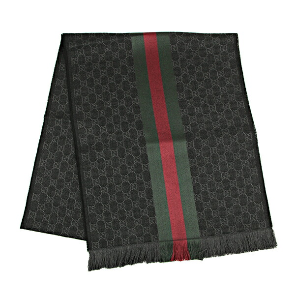 楽天市場】グッチ マフラー GUCCI ウェビングライン GG柄マフラー ユニ