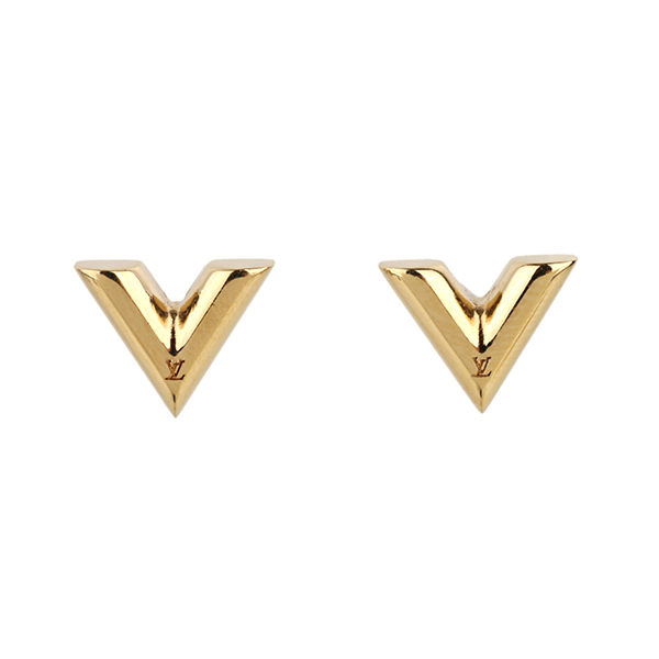 楽天市場 ルイヴィトン ピアス Louis Vuitton M アクセサリー エセンシャル V Essential V スタッズ イヤリング レディース Gold ゴールド ゴールド 送料無料 ブランドストリートリング