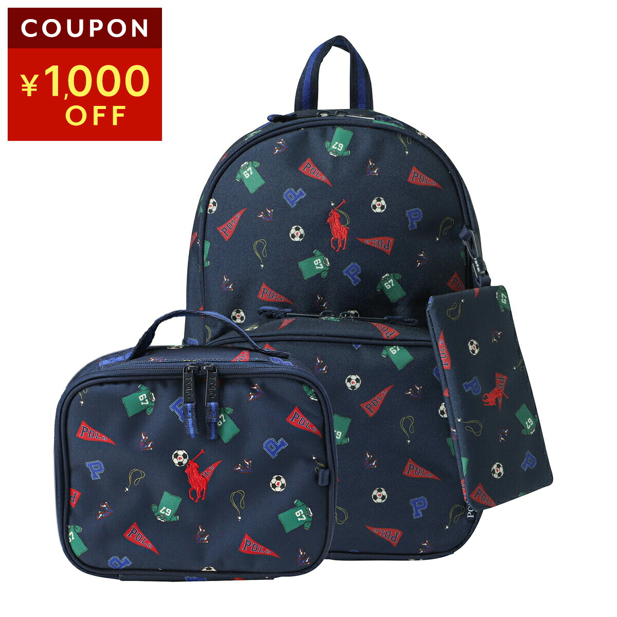 ポロ ラルフローレン リュックサック POLO RALPH LAUREN ビッグポニー 9AR077 BFP ユニセックス ネイビー 紺【1万円で1,000円OFF★最大5,000円OFFクーポン配布中】