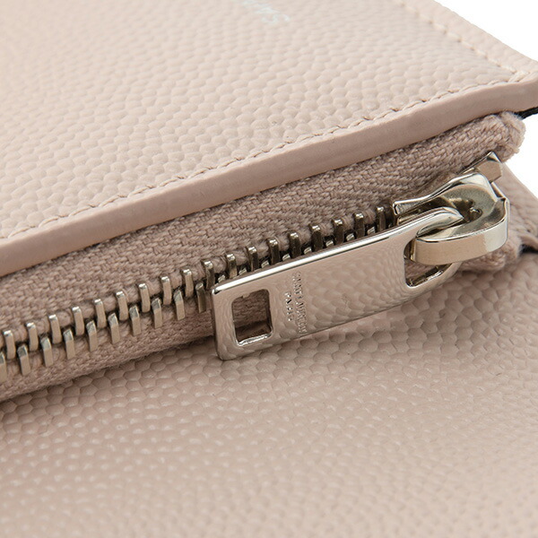 サンローラン2つ折り財布SAINTLAURENT403943BOWF26983財布モノグラムMONOGRAMMEルルエンベロープウォレットレディースROSE(ローズ)ピンクベージュ系キルティングメタルロゴラグジュアリー【送料無料】