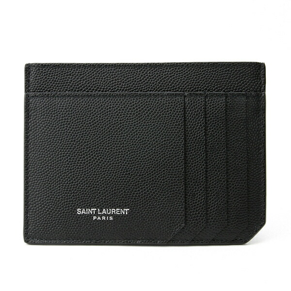 SAINT LAURENT サンローラン カード入れ 名刺入れ レザー 黒 SAINT LAURENT サンローラン カード入れ 名刺入れ レザー 黒