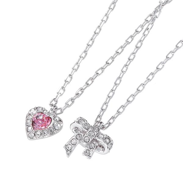 楽天市場 10 Off楽天スーパーsale対象 スワロフスキー ネックレス Swarovski アクセサリー Treasure Heart Bow Mini トレジャー ハート ボウ ミニ ペンダント レディース シルバー クリア ピンク 送料無料 当店通常価格 4980円 ブランドストリートリング