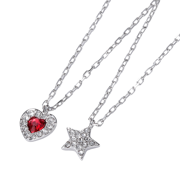 楽天市場 最大3000円offクーポン 10 15 金 14 00まで スワロフスキー ネックレス Swarovski アクセサリー Treasure Heart Star Mini トレジャー ハート スター ミニ ペンダント レディース シルバー クリア レッド 送料無料 ブランドストリートリング