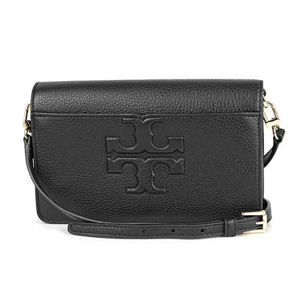 【最大3000円OFFクーポン配布中5/27(月)12:00まで】トリーバーチ ショルダーバッグ TORY BURCH 48309 001 バッグ ボンベ ティー BOMBE-T SMALL CROSSBODY レディース BLACK ブラック 黒 エンボス ロゴ エレガント【 トリバーチ 送料無料】