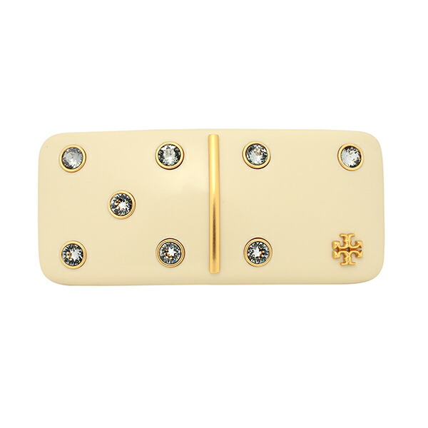 送料関税込み☆TORY BURCH ロゴ 花柄 バレッタ バレッタ Tory Burch(トリーバーチ) ヘアアクセサリー
