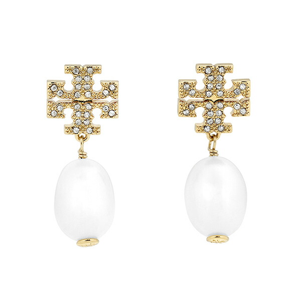 Ｃ8 TORY BURCH トリーバーチ ロゴピアス ラインストーン ゴールド C8 TORY BURCH トリーバーチ ロゴピアス ラインストーン