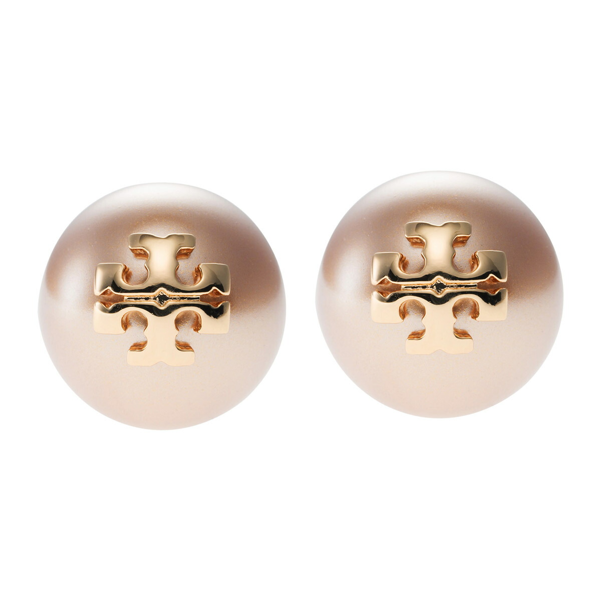 TORY BURCH ロゴ ピアス 関税送料込 ミラー スタッズ ピアス: レディース イヤリング＆ピアス | Tory