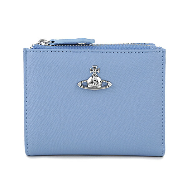 楽天市場 ヴィヴィアン ウエストウッド 2つ折り財布 Vivienne Westwood K401 財布 ヴィクトリア Victoria Double Zip Wallet ユニセックス Light Blue ライトブルー ライトブルー 水色 送料無料 ブランドストリートリング
